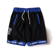 Hong Kong стильные уличные модные мужские повседневные шорты с пятью точками Молодежные свободные прямые пляжные брюки хлопковые цветные подходящие спортивные брюки