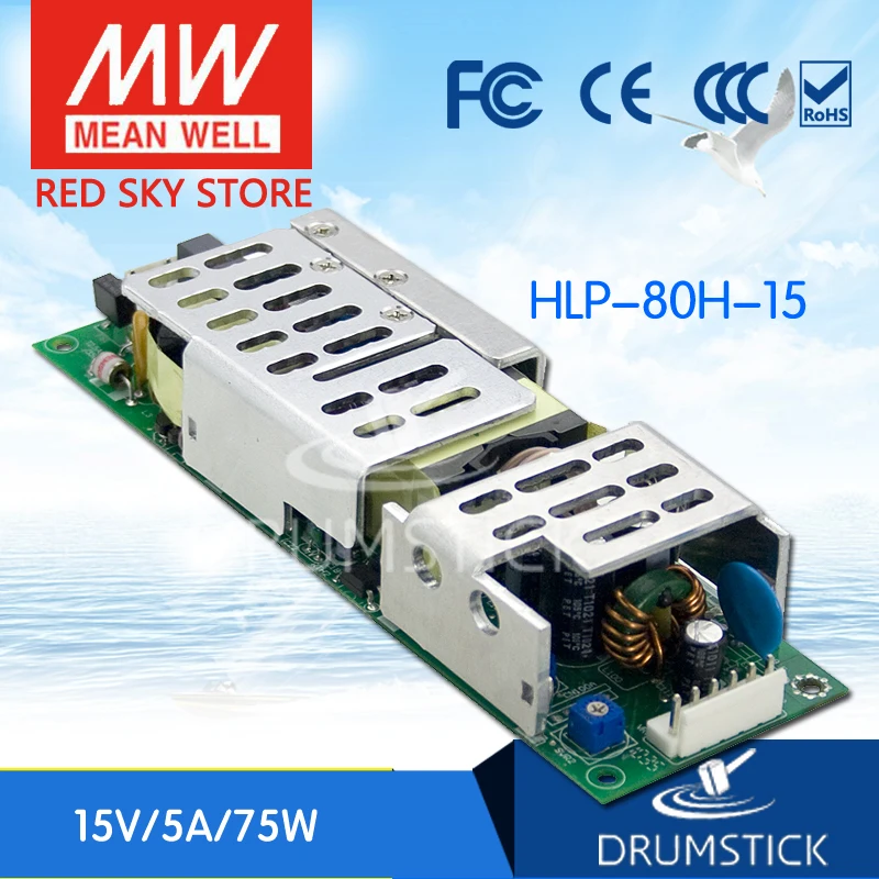 

[YXYW] Hot! MEAN WELL original HLP-80H-15 15V 5A meanwell HLP-80H 15V 75W Single Output LED Driver Power Supply