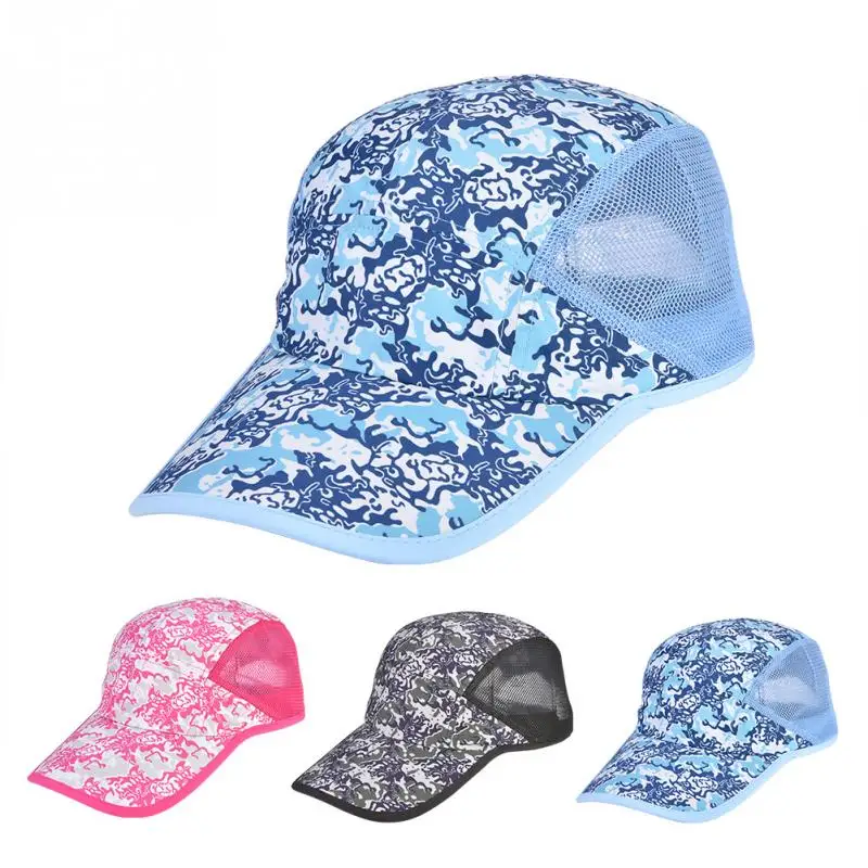 3 Colors Adults Breathable Sports Cap Unisex Tennis Hat Mesh Sun