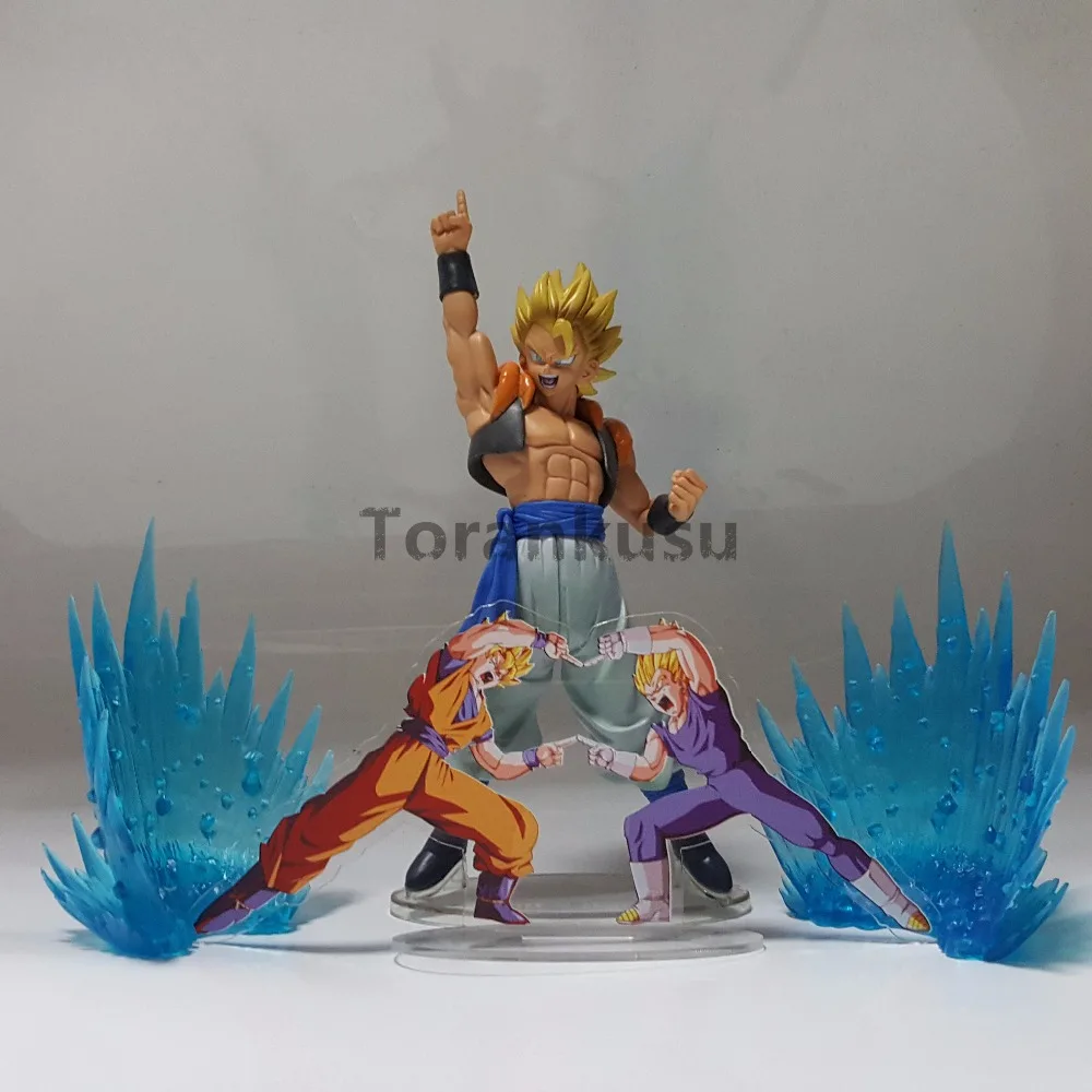 

Dragon Ball Z Gogeta Super Saiyan Action Figures 190mm Goku Fuse Vegeta Acrylic Anime Dragon Ball Super Son Goku DBZ Toy