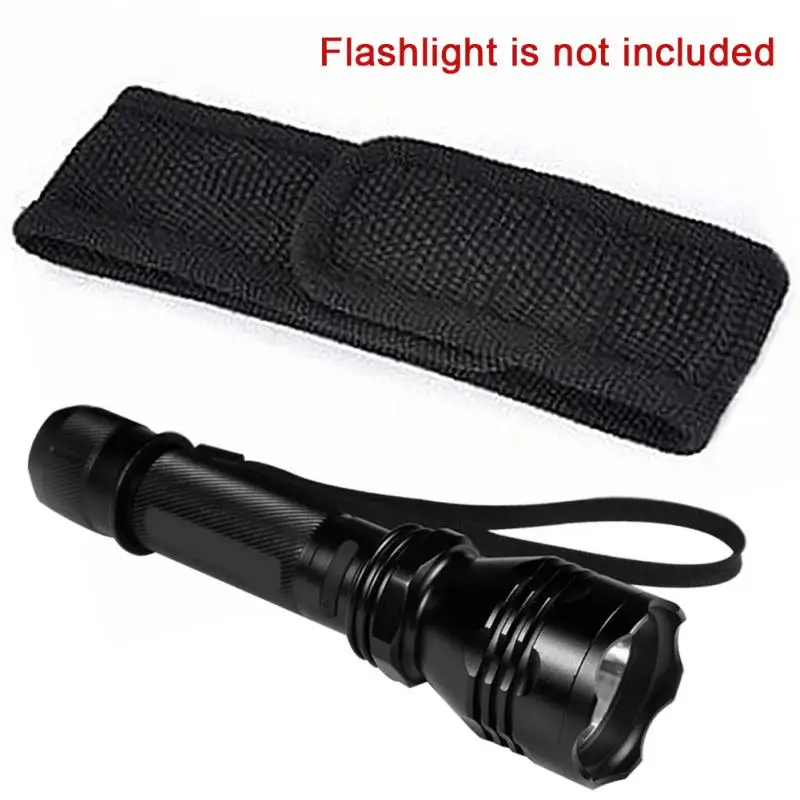 

Black Nylon Flashlight Protected Case Flashlight Holster Pouch Case Cover Belt Torch Case For 12-15.5cm Flashlight