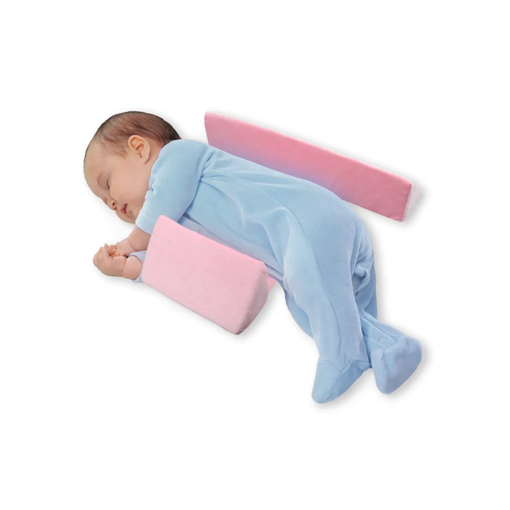 Детская Хлопковая спальная одежда для новорождённых малышей Подушка Регулируемая поддержка удерживающие подушки для младенческого сна предотвращает плоскую форму головы подушка для защиты от опрокидывания