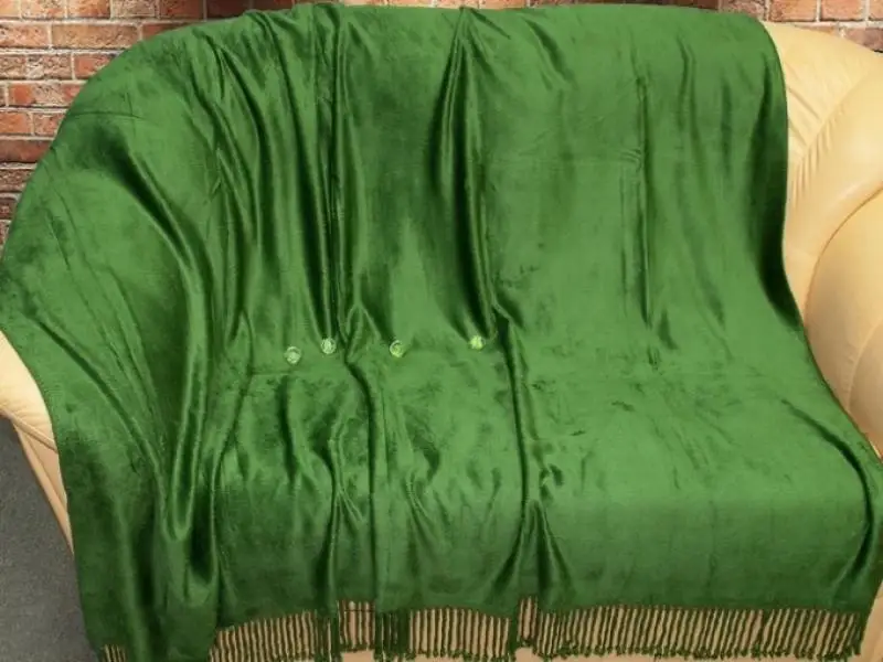 Plaid полутораспальный Tango Bamboo Throw 150*200 cm Green | Дом и сад