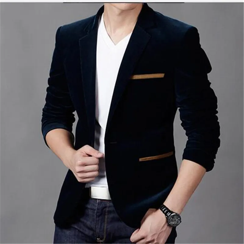 

NEW Mens Fashion Brand Blazer British's Style casual Slim Fit suit jacket male Blazers men coat Terno Masculino Plus Size 4XL