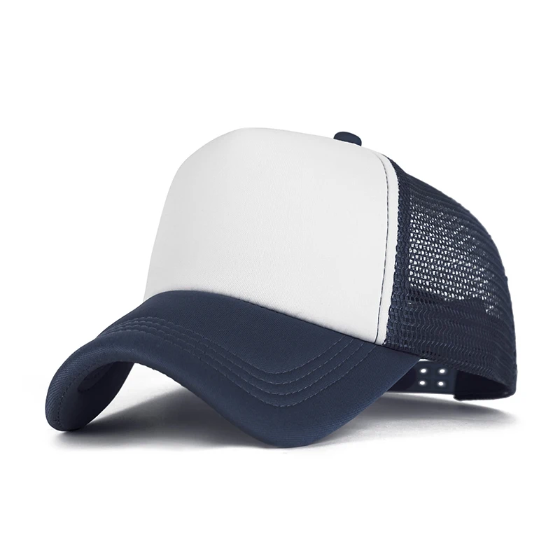

RUINPOP 2019 Patchwork Mesh Baseball Women Men Summer Breathable Snapback Hat Women Fashion Trucker Hat Hip Hop Cap Bone