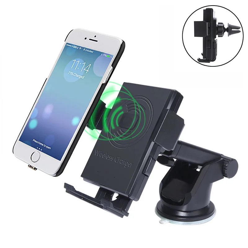  Qi Wireless Charger Car Charging Dock Phone Chargers For Samsung Galaxy S6 S7 S8 iPhone 8 8 Plus X 