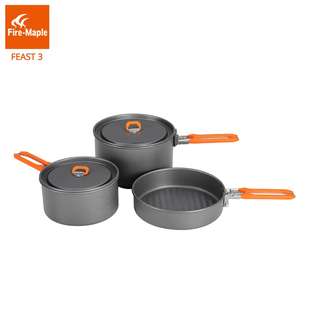Fire-Maple Antarcti Stainless Steel Cook Pot w Locking Lid 1 Liter Pot Portable for Camping and Travel Works on Open Campfire and Stoves Premium Camp Cookware for Delicious Backcountry Meals