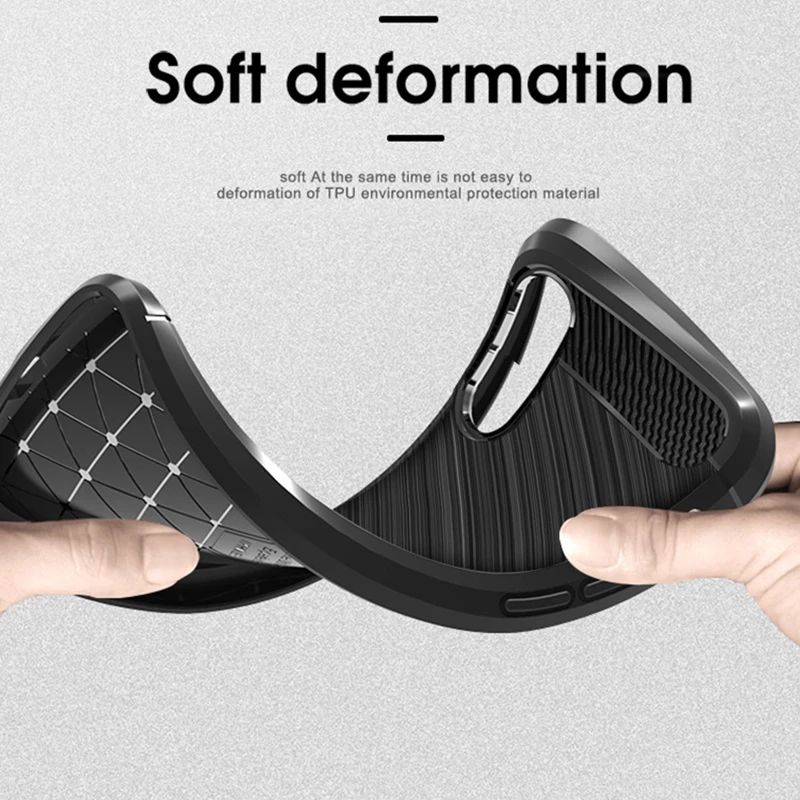 Case for Xiaomi Mi 9 Case Mi9 SE Cover Shockproof Protective Cover Carbon Fiber Silicone Case for Xiaomi Mi 9/ Pocophone F1 Case