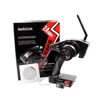 

RC6GS 2.4GHz 6CH RC Transmitter with R6FG Receiver Radio System for Car Boat