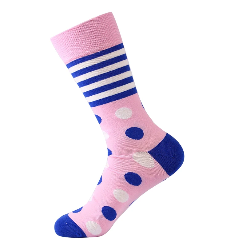 Moda Socmark, модные мужские носки, водоросли, океан, геометрические, Зебра, фламинго, Полосатые стильные счастливые носки, уличная одежда, забавные носки - Цвет: 50090