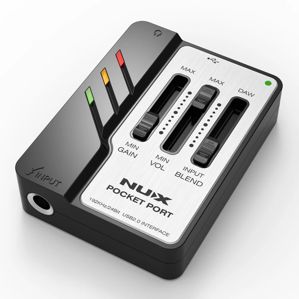 NUX Карманный порт портативный Гитарный USB аудио интерфейс Профессиональная