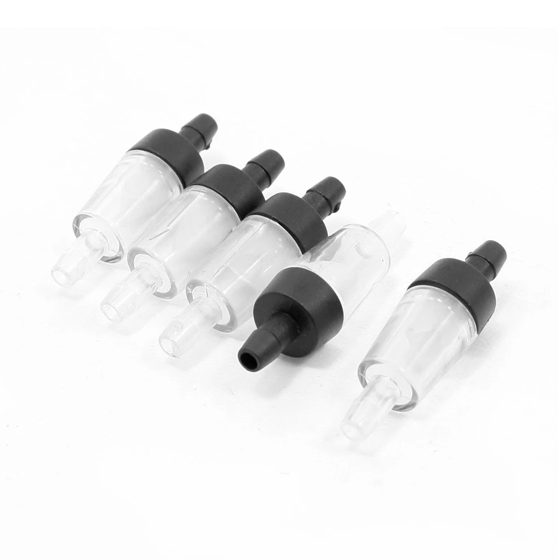5 Piece Plastic One Way Aquarium Fish Tank Air Check Valves, Clear