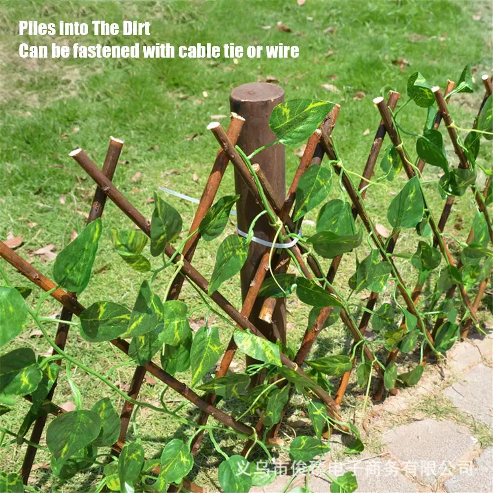 Artificial Garden Plant Fence UV Protected Privacy Screen Outdoor Indoor Use Garden Fence Backyard Home Decor Greenery Walls