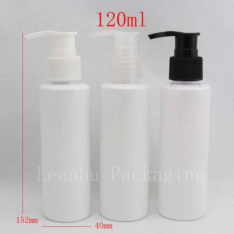 120ml 40pc/lot white PET bottle, plastic cosmetic packaging with
