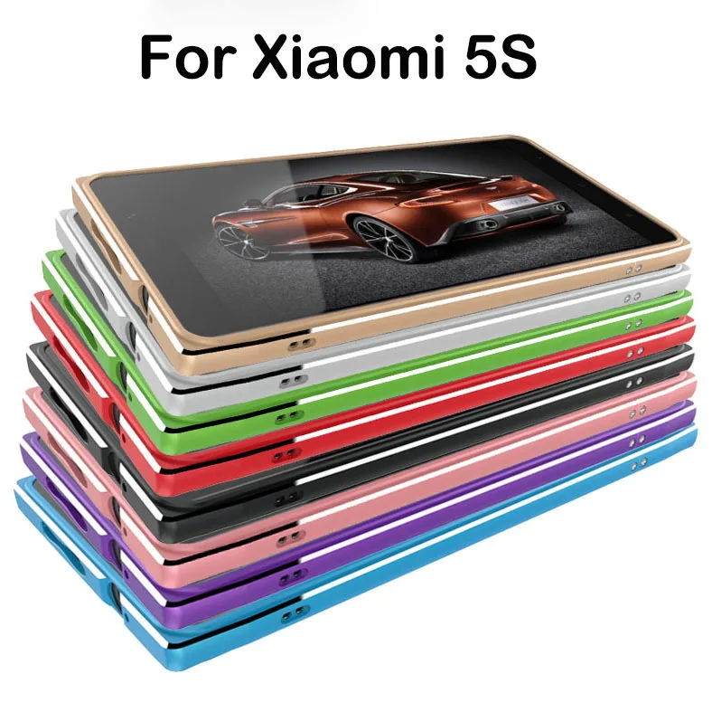 Luxury Brand For Xiaomi 5S Case Shockproof Aluminum Ultra Thin Metal Case For Xiao Mi 5s Mi5S Case Anti-Knock Protect Frame Slim