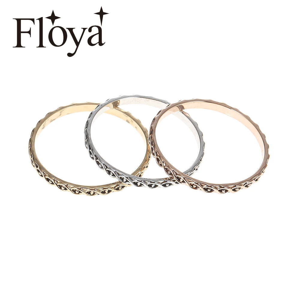 

Floya 2mm Weave Inner Rings Copper Women Stainless Steel Base Accessories Combination Interchangeable Ring Bague Acier