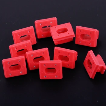 

DWCX 10Pcs Red Dashboard Dash Trim Strip Inserts Clip Grommets 51458266814 Fit for BMW E46 3 Series E65 7 Series X3 E85