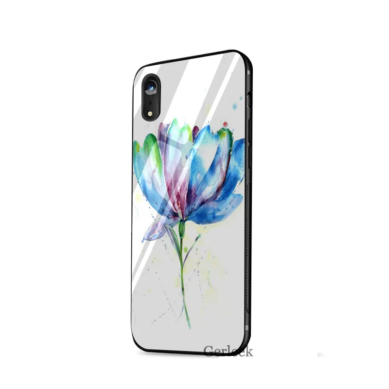 Чехол из закаленного стекла для iPhone 6 6s 7 8 X XS XR Max 5 5s SE|Чехлы-накладки| |