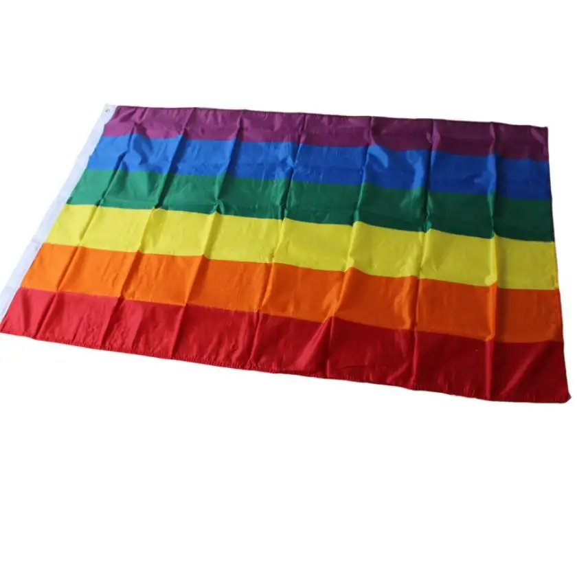 Wholesale 4 pc/lot Administrative supplies multinational flag rainbow flag stationery 90*150cm