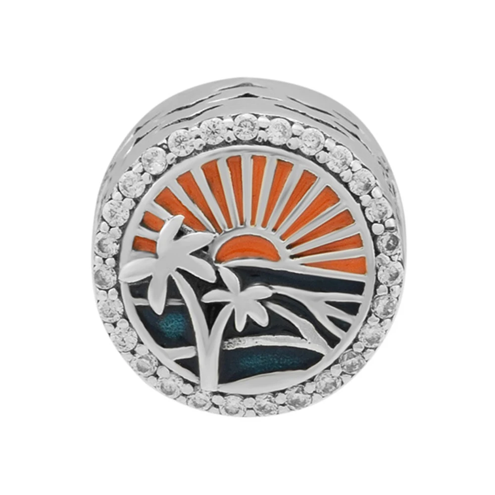 

CKK Genuine 100% 925 Sterling Silver Summer Ocean Vocation Bead Charms Fits Women Charms Silver 925 Original Bracelet Promotion