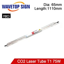 Reci T1 Co2 Glass Laser Tube 1110mm 75W laser tube Diameter 65mm for CO2 Laser Engraving Cutting Machine цена Reci T1 Co2 Glass Laser Tube 1110mm 75W laser tube Diameter 65mm for CO2 Laser Engraving Cutting Machine цены онлайн