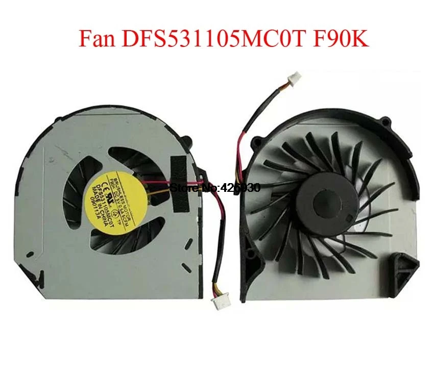 Ноутбук Процессор вентилятор для Dell Vostro 3300 DFS531105MC0T F90K 05WV0F 5WV0F 05HN30 5HN30 DC5V 0.5A и