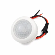 220V PIR przełącznik czujnika ruchu 50HZ na podczerwień ludzkie ciało indukcyjny czujnik na/Off sterowania LED oświetlenie domu lampy(China)