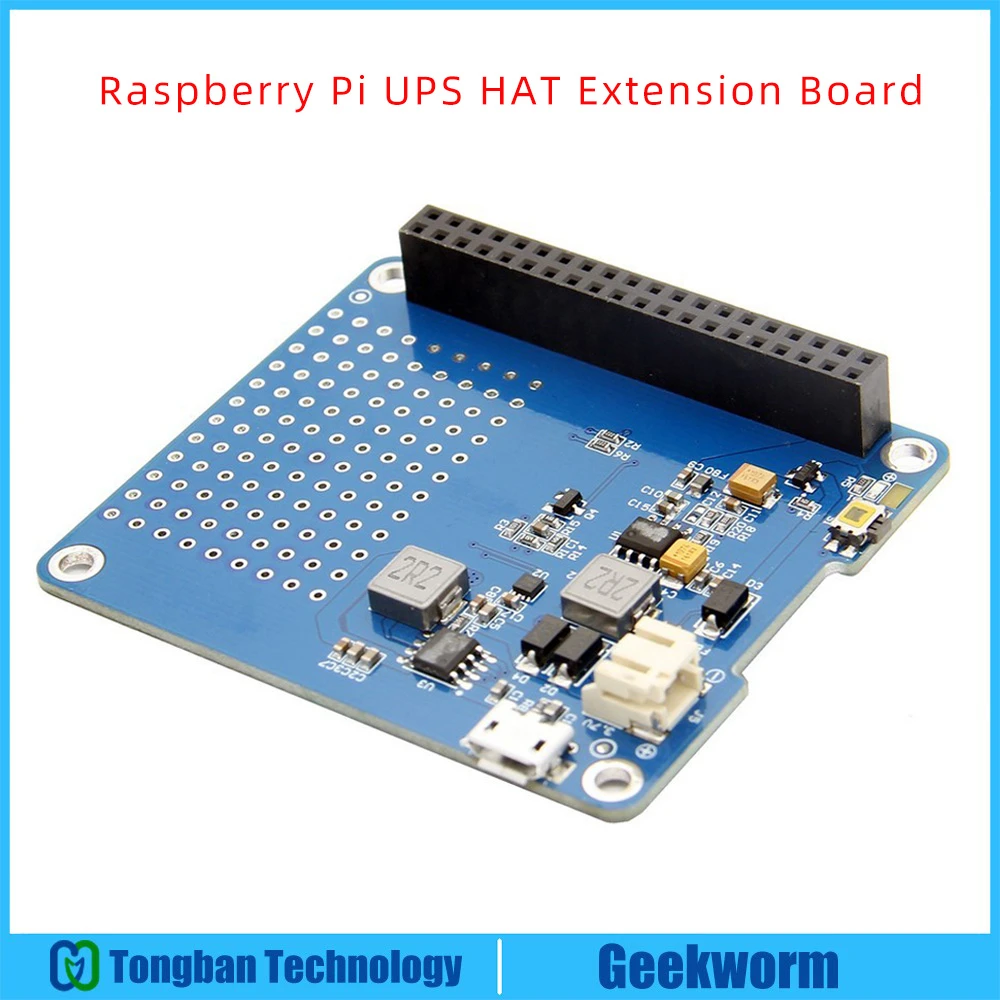 라즈베리 파이 4 UPS HAT 확장 보드 Raspi 전원 보드 라즈베리 파이 배터리 어댑터 전원 공급 장치 Pi 3 모델 B +/3B/raspberry pipi