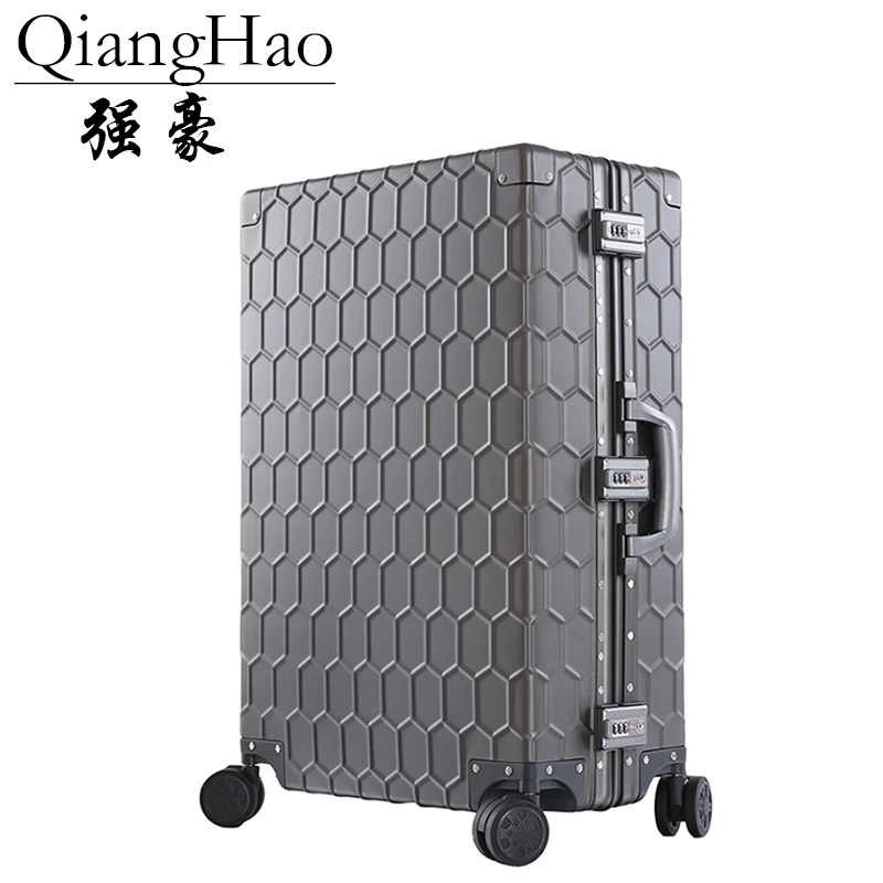 

Travel Trolley Luggage Suitcase 100% Aluminum alloy With TSA Lock Hardside Rolling Luggage Suitcase With Wheels