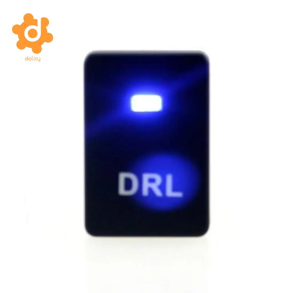 4 Pole Push Button Switch Blue LED for Toyota Camry Land Cruiser Hilux