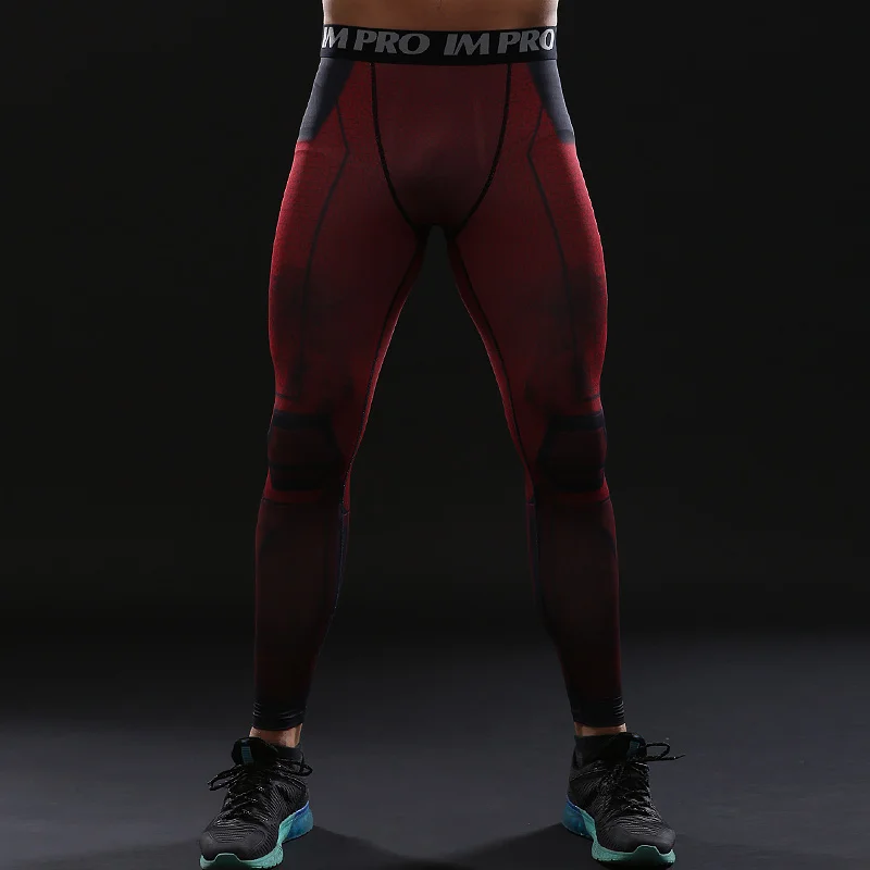 

Fun Deadpool 2 3D Printed Pattern Compression Tights Pants Men 2018 Newest arrivals Fitness Skinny Leggings Trousers Male