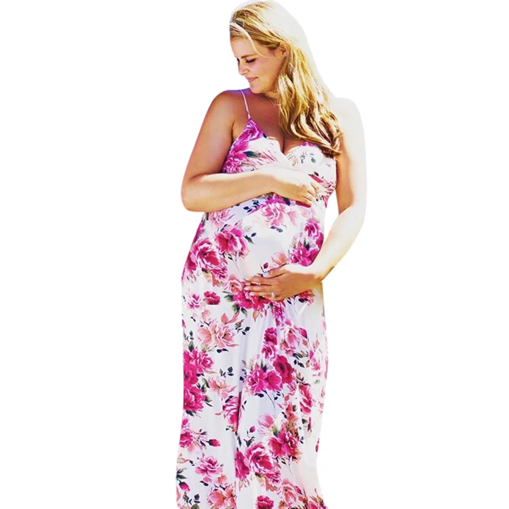 Новые летние модные женские мать Повседневное цветочный беременных платье для беременных одежда оптовая продажа Бесплатная доставка Z4