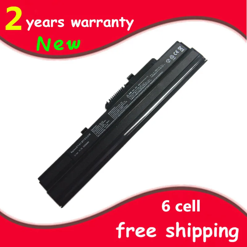

Juyaning 5200mAh Laptop battery BTY-S11 BTY-S12 For Msi X100 X100-G X100-L Akoya Mini E1210 Wind U100 U90 Wind12 U200 U210 U230