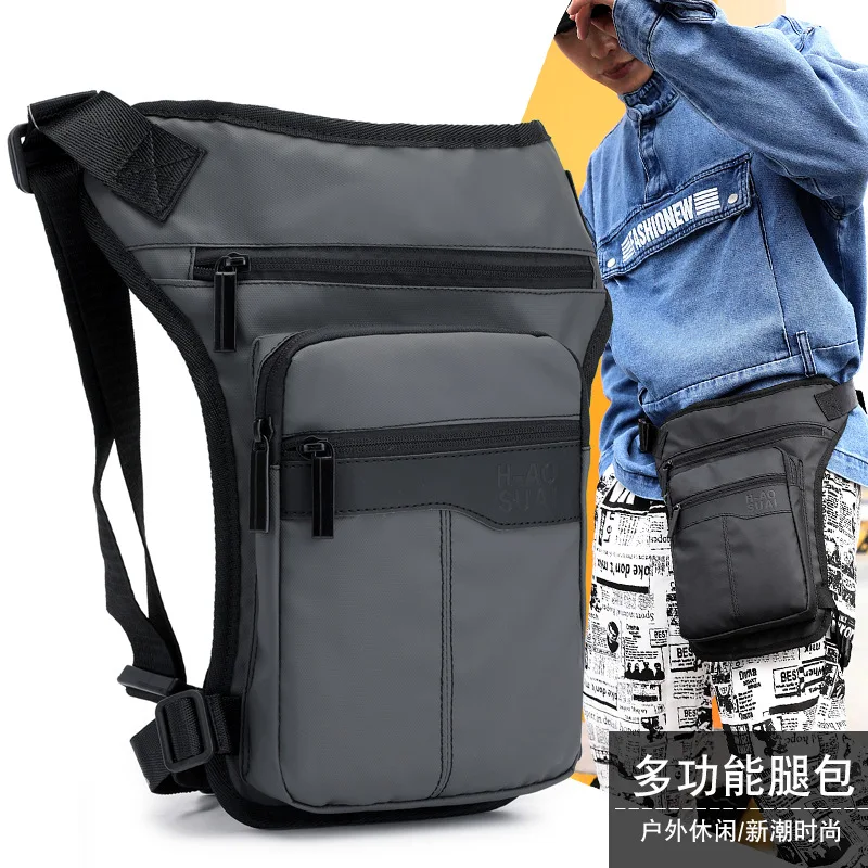Новая мужская спортивная сумка груди открытый езда карманы нога сумка Мода простой многофункциональный водонепроницаемый одного плеча