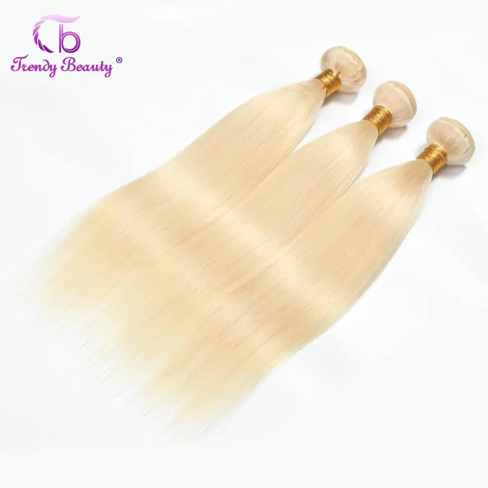 Модные красота бразильский пучки волос плетение 613 блондинка пряди человеческих волос для наращивания 4 Связки/Лот волосы remy