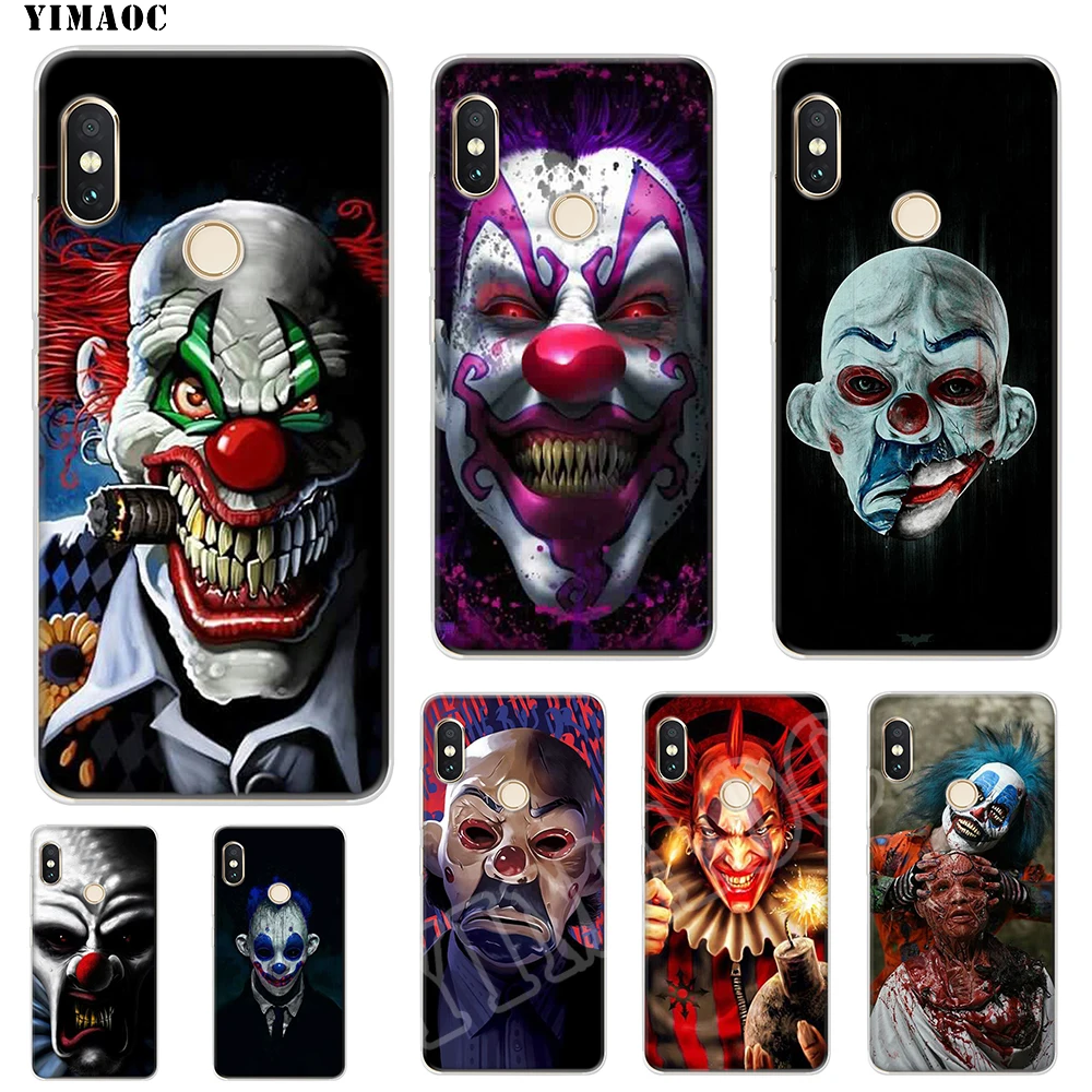 Мягкий силиконовый чехол YIMAOC Killer клоунов для POCOPHONE F1 Xiaomi Redmi Note 6 7 Pro 6A Mi 8 Lite TPU |