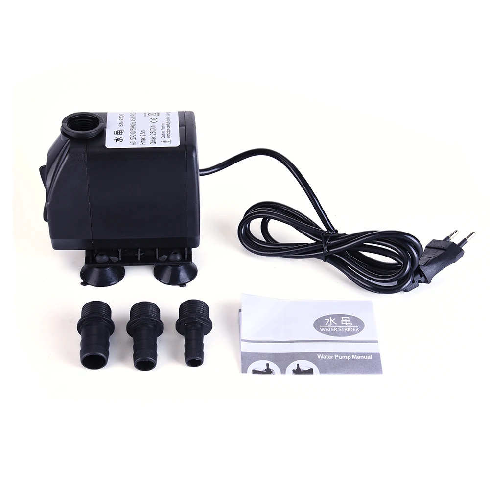 Image 3500 L h Aquarium Filter Oxygen Pump  Electric Water Submersible Air Water Pump for Pond Fountain Rockery Waterfall Fish Tank