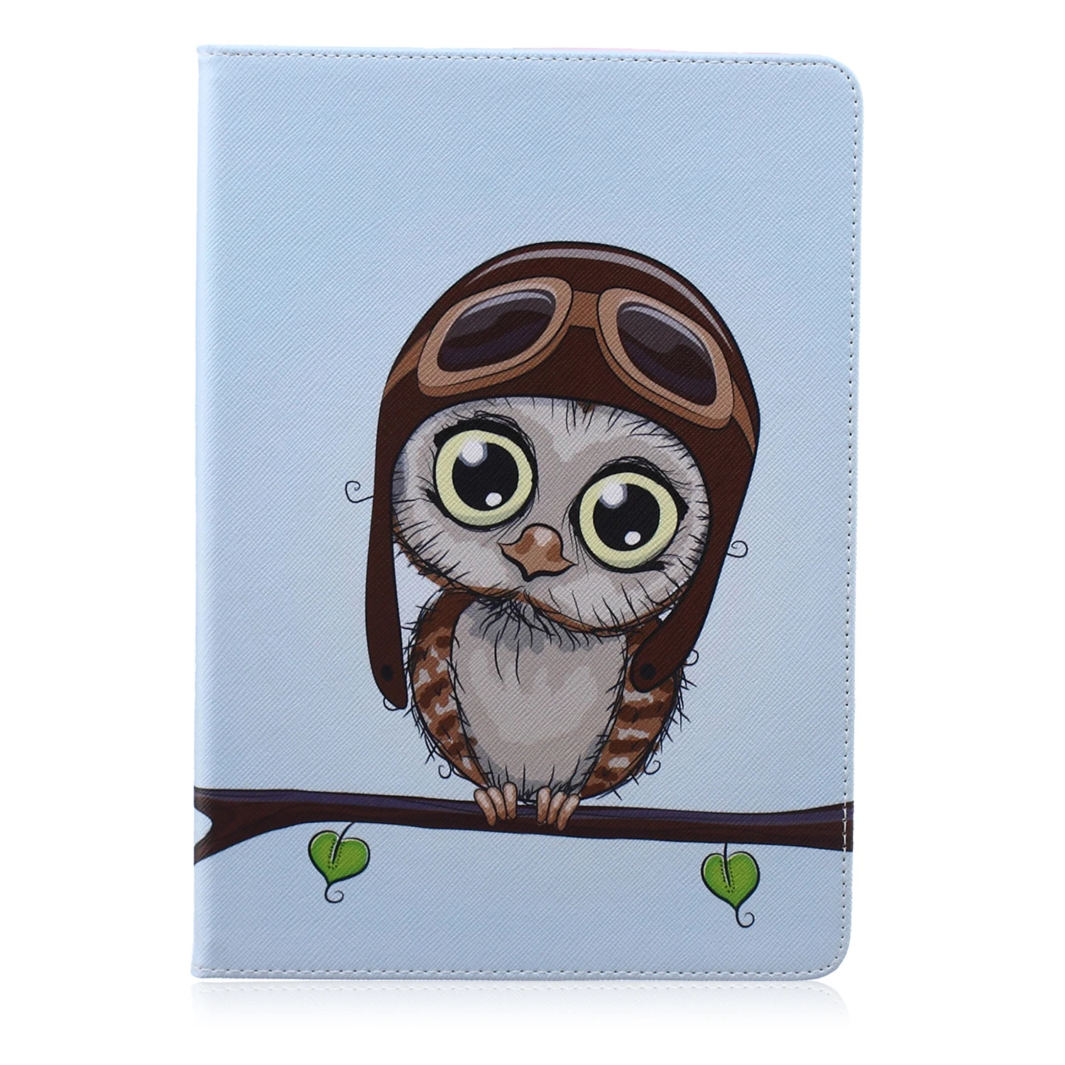 Cute Cartoon Giraffe PU Leather Stand Case Cover with Card Slots