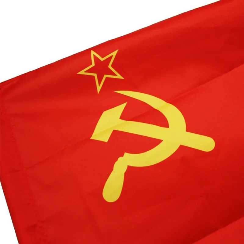 3x5-Ft-Red-Revolution-Union-of-Soviet-Socialist-Republics-Super-Poly-Indoor-Outdoor-USSR-FLAG-Country