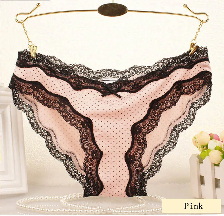 Hot Sale 2017 New Sexy Lace Women Panties Lady's Underwear Briefs Plus Size VS Pink Femme Knickers Tangas Bragas 08
