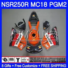 Repsol оранжевый комплект для Honda NSR 250 R MC18 PGM2 СМП 250R NS250 NSR250R 88 89 93HM1 NSR250 R RR NSR250RR 1988 1989 88 89 обтекатель