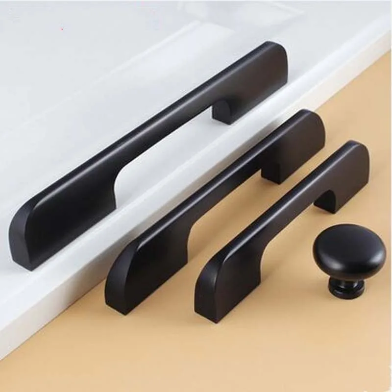 160mm black furniture decoration hardware handle black ...