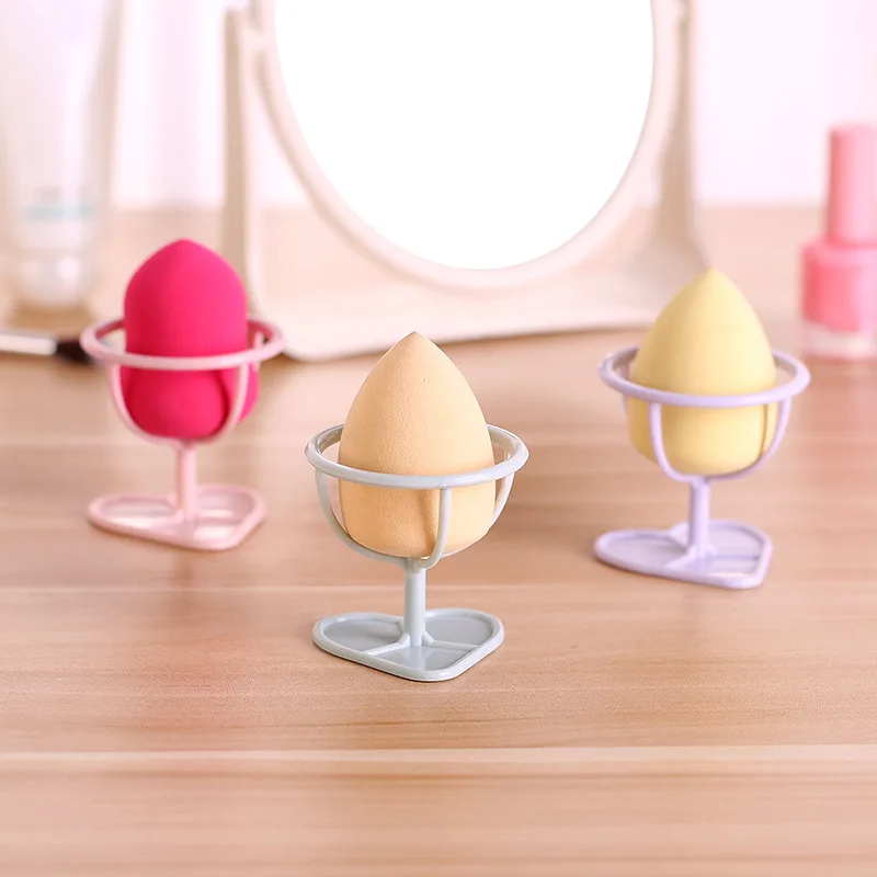 

cute colorful Makeup Puff Rack Drying Hanger Beauty Makeup Powder Puff Blender Storage Rack Sponge Drying Stand Holder Puff