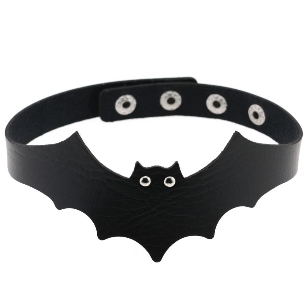 

New bat choker heart accessories 2017 Halloween Cool vintage necklace women Handmade Choker Necklace Goth Jewelry Gift