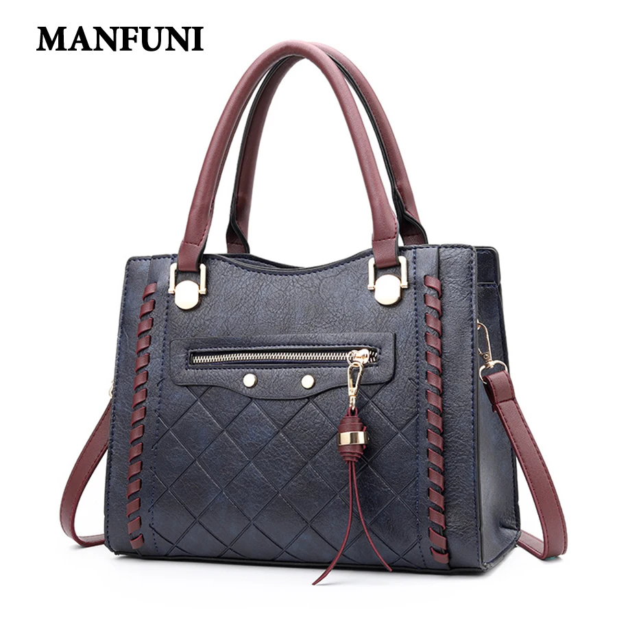 

Vintage Style Luxury Handbags Women Bags Designer High Quality PU Leather Ladies Tote Handbag Women Shoulder Crossbody Bags