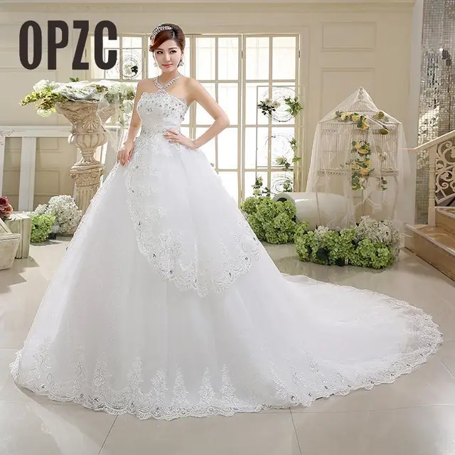 Real Photo Korean Style Luxury Princess Long Train Bow Designer Real Photo Korean Style Luxury Princess Long Train Bow Designer Plus Size Wedding Gowns Dresses