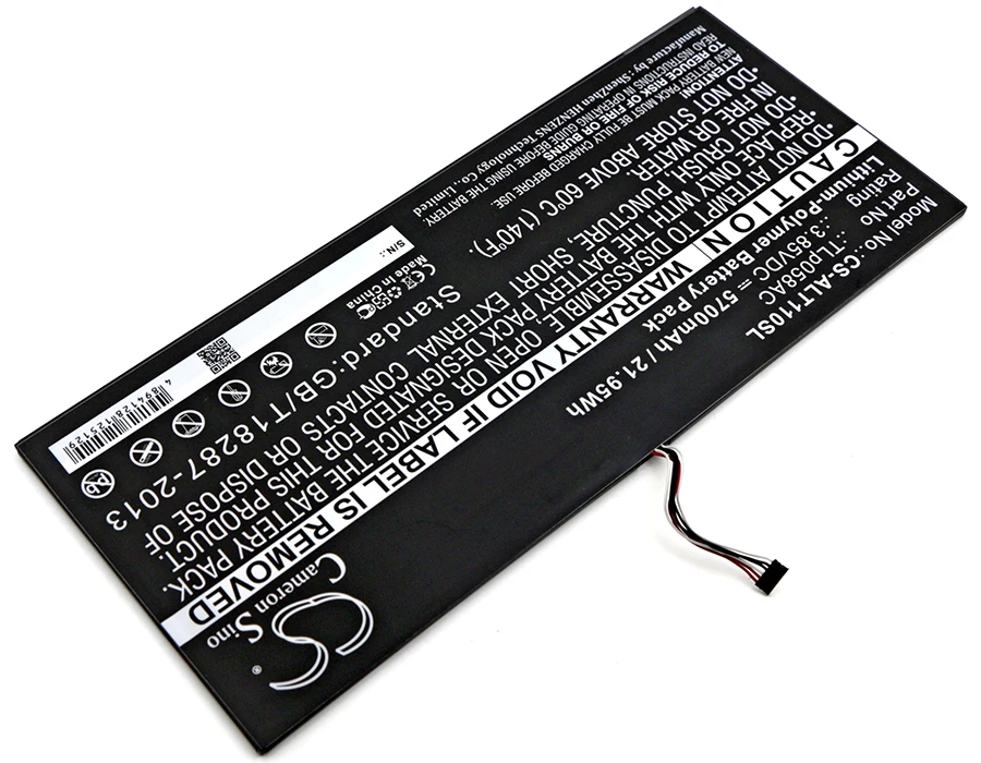 Cameron Sino 5700 мАч аккумулятор TLp058AC для Alcatel One Touch Plus 10 дюймов OT 8085|Батареи планшетов и