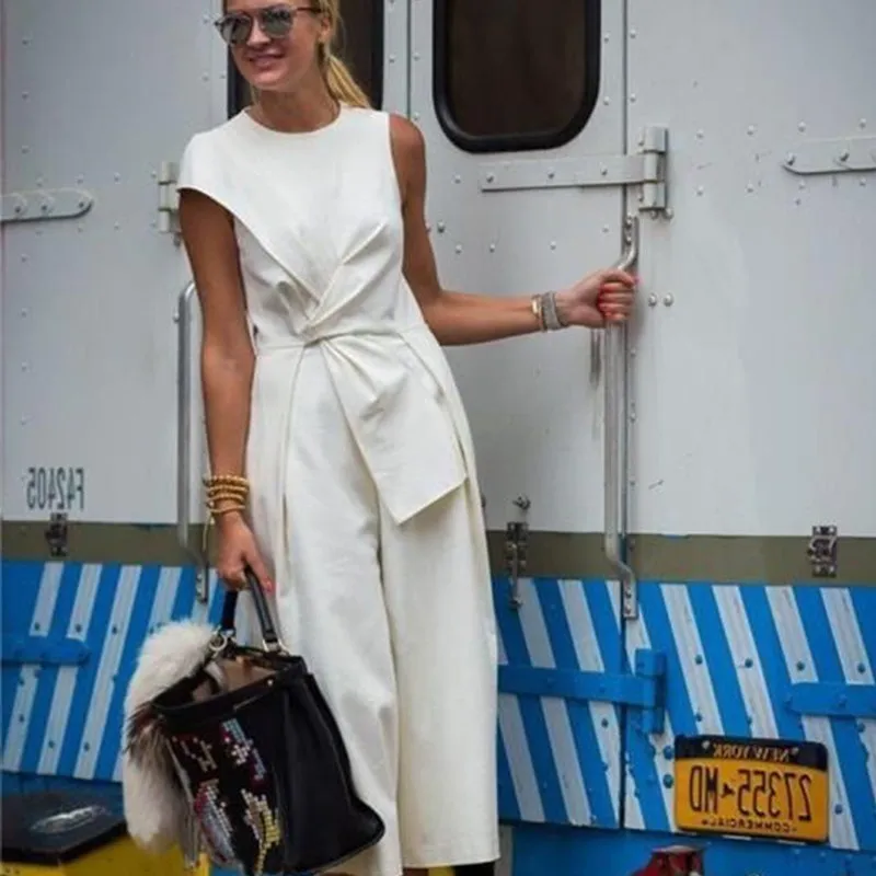 White Jumpsuit Women Summer 2019 Cotton Jumpsuit Trousers Female Casual Long Rompers Womens Jumpsuit Sleeveless Rompers Women White Jumpsuit Women Summer 2019 Cotton Jumpsuit Trousers Female Casual Long Rompers Womens Jumpsuit Sleeveless Rompers Women