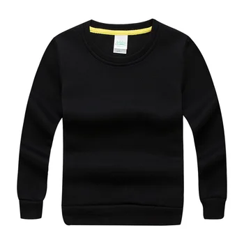 

2020 Plain Basic Boys Girls Outerwear Black Casual Kids Hoody Pullover Unisex Kids Clothes 2 3 4 6 8 10 Years Old AKH165004