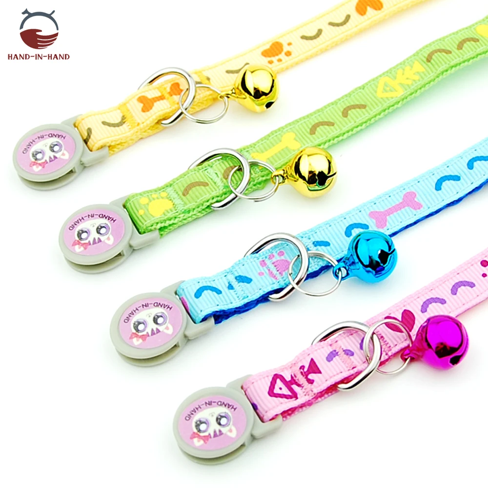 Cat Collar Pet Product Collar Safety Buckle Quick Release Cartoon printed Collar